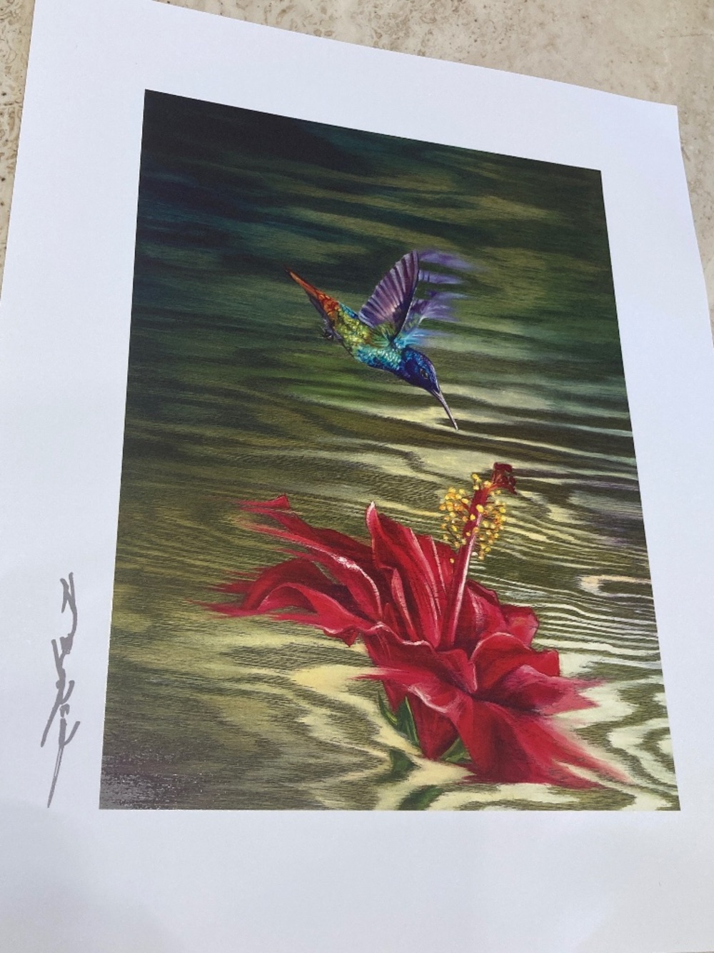 Morning Glory by Matt Beyrer Lithograph Print 9-3/4” x 12”